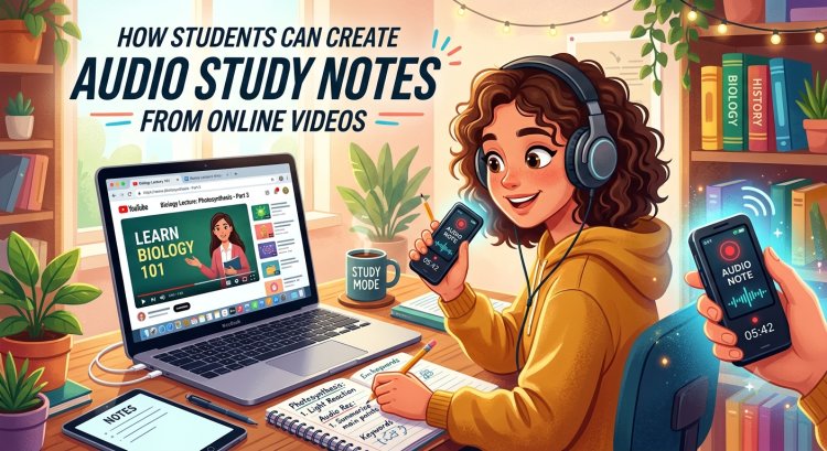 How Students Can Create Audio Study Notes from Online Videos