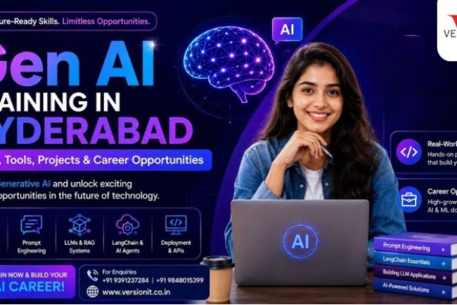 Gen AI Training in Hyderabad: Skills, Tools, Projects & Career Opportunities