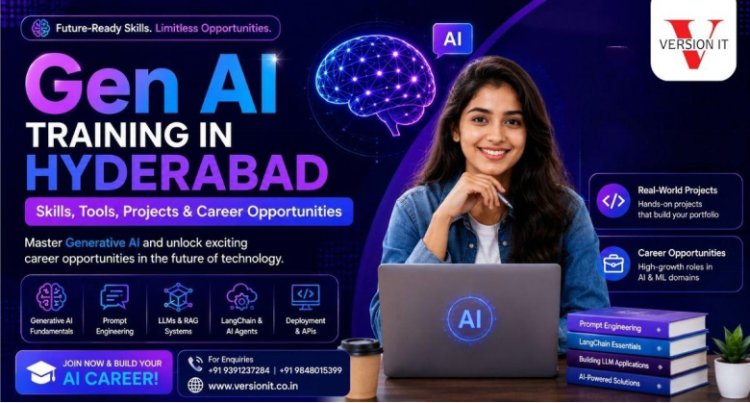 Gen AI Training in Hyderabad: Skills, Tools, Projects & Career Opportunities