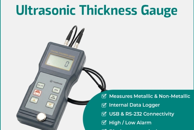 Ultrasonic Thickness Gauge with Data Logging: Fully Measured and Automatically Logged